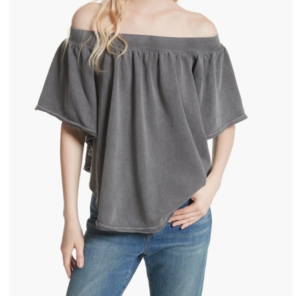 Free People Tops - Free People New Kiss Me Off the Shoulder Tee Size XS